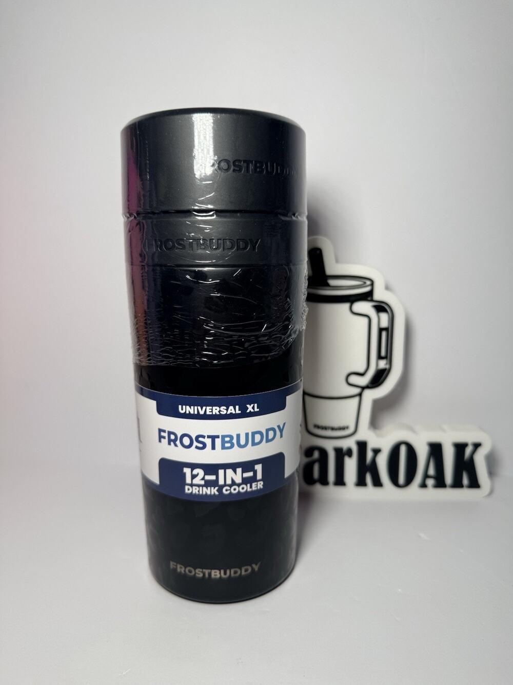 Frost Buddy BLACK LEOPARD Universal XL Buddy Can + Bottle Cooler NWT NIB